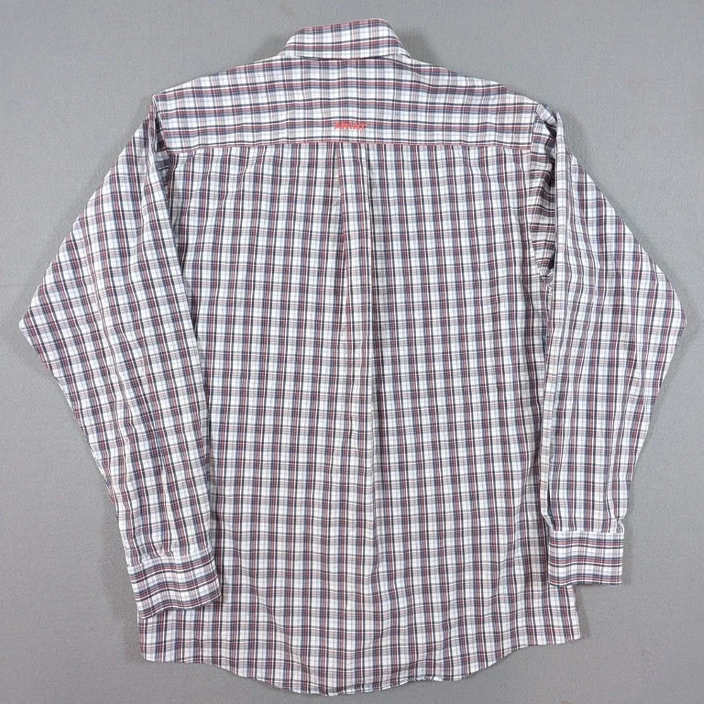 Ariat Nico Classic Button Down Shirt Mens Medium Wrinkle Free Plaid Long Sleeve